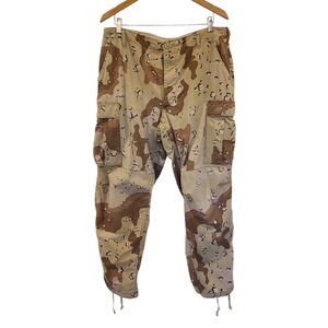 Vintage Military Pants Mens Large Desert Camo Chocolate Chip Combat BDU